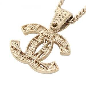 CHANEL Gold Logo Necklace
